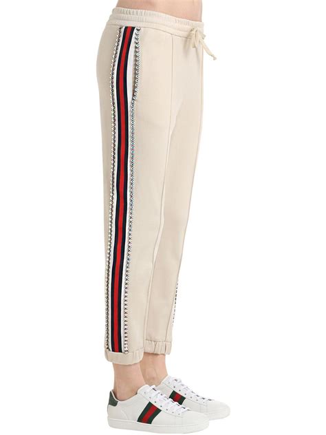 gucci joggers women|gucci track pants women's.